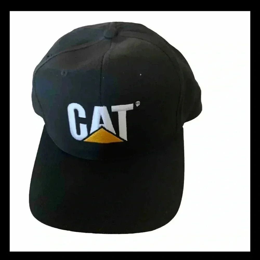 Cat Caterpillar Vintage Adjustable Black Hat‎